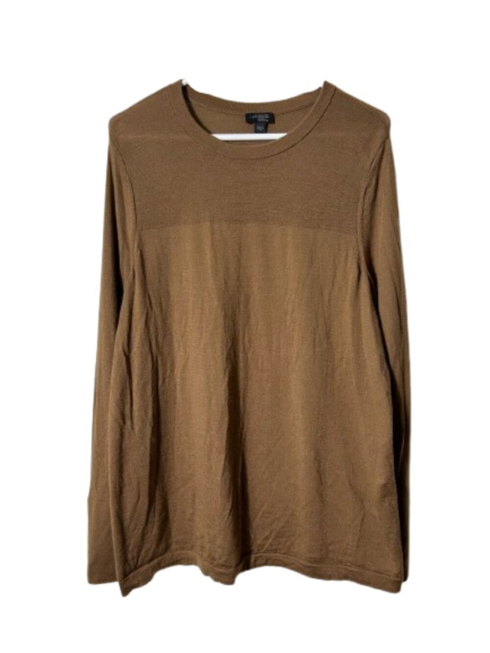 J. Jill wearever collection brown washable merino wool sweater womens 2X